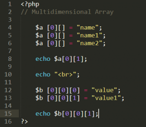 php foreach two dimensional array