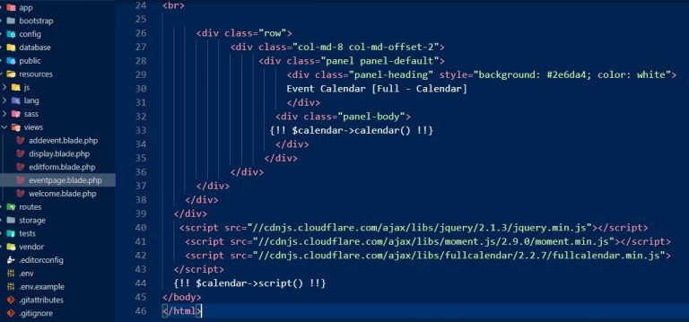 how-to-create-event-calendar-in-laravel-part-4-devopsschool
