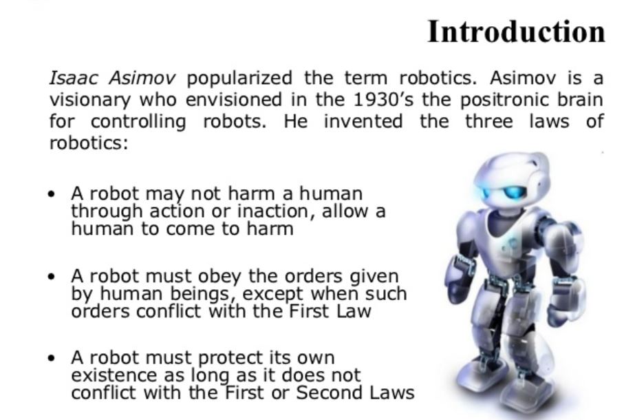 introduction to robotics essay