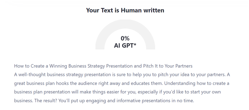 ideas for business plan presentation